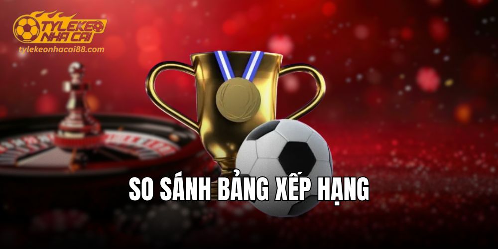 So sánh bảng xếp hạng